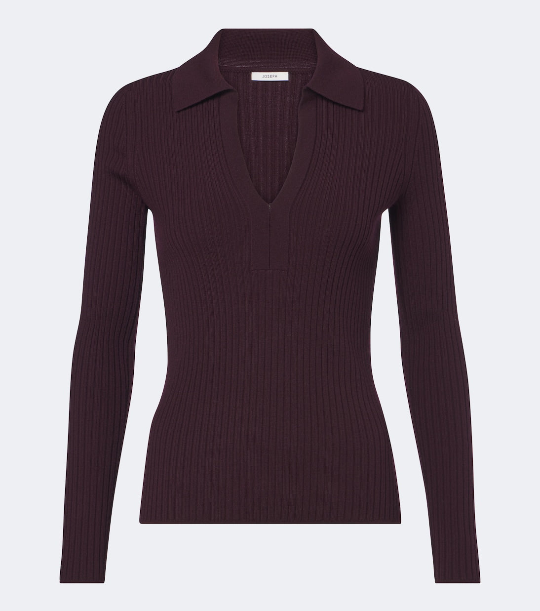 Joseph - Ribbed-knit wool-blend polo sweater