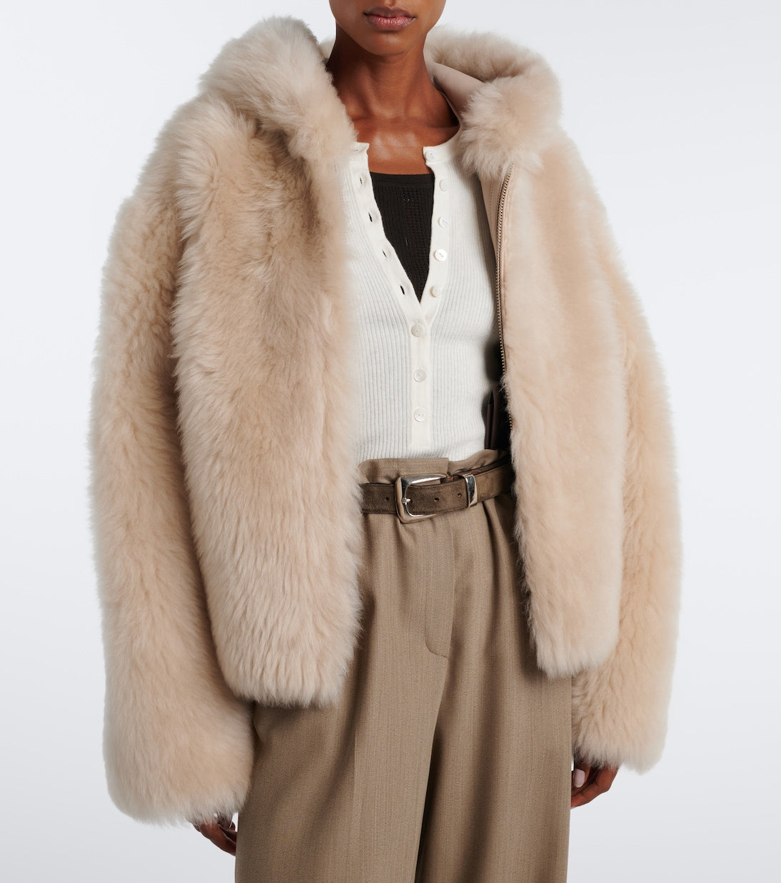 Arma - Bianca reversible shearling jacket
