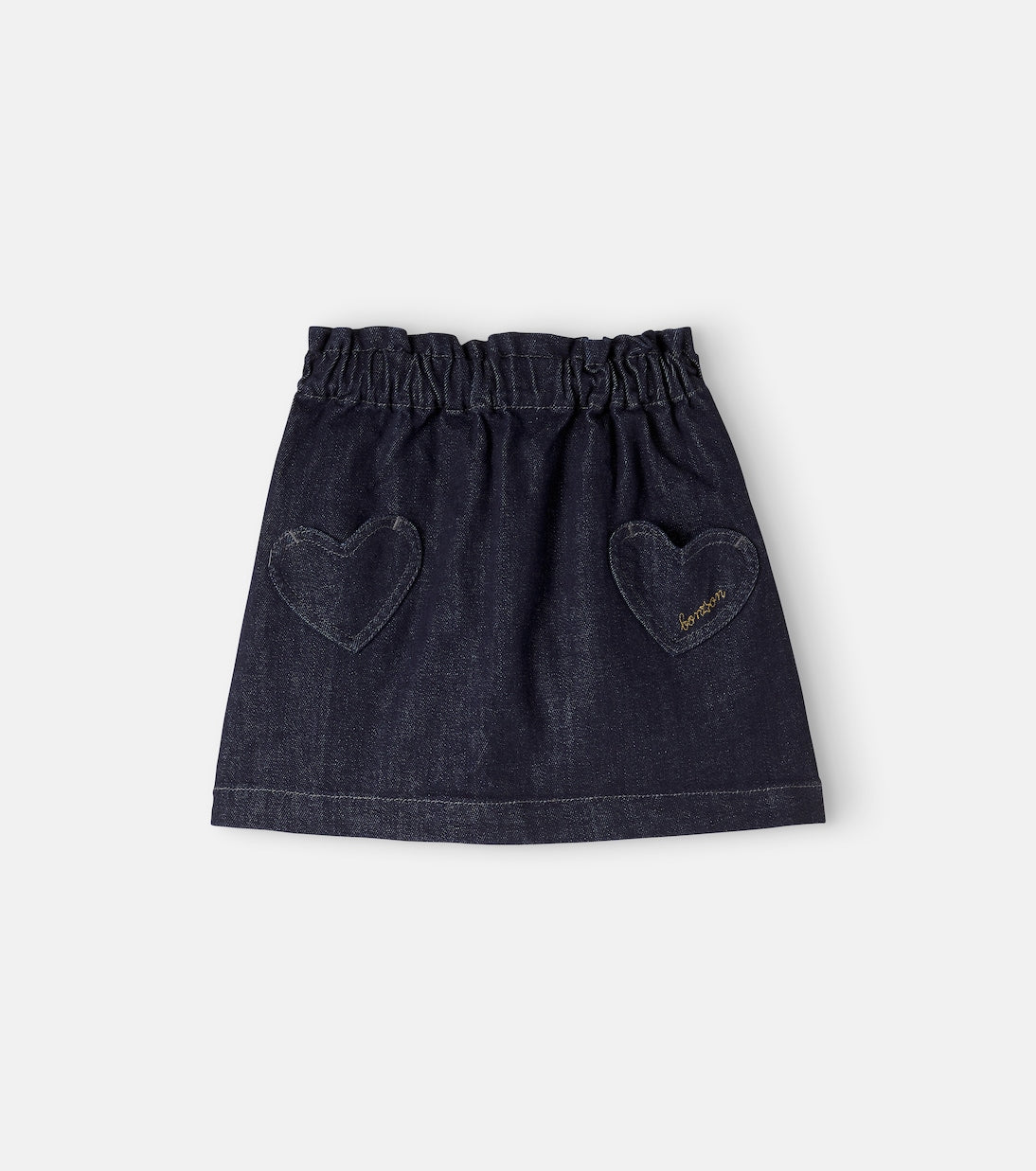 Bonton - Douchka patch-appliqué denim skirt
