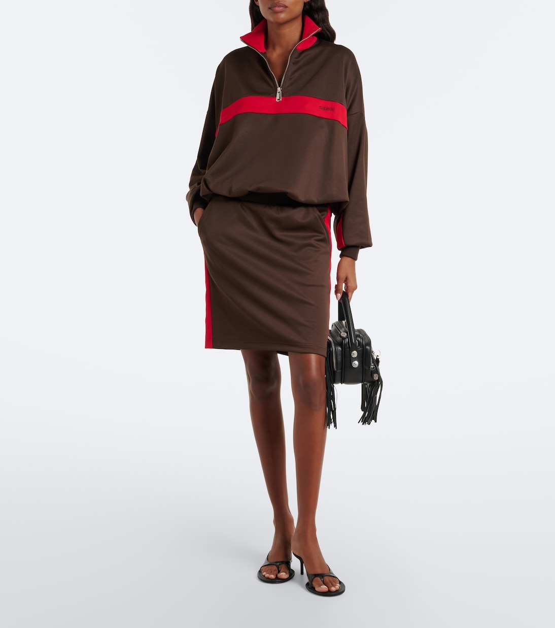 Coperni - Jersey sweatshirt dress