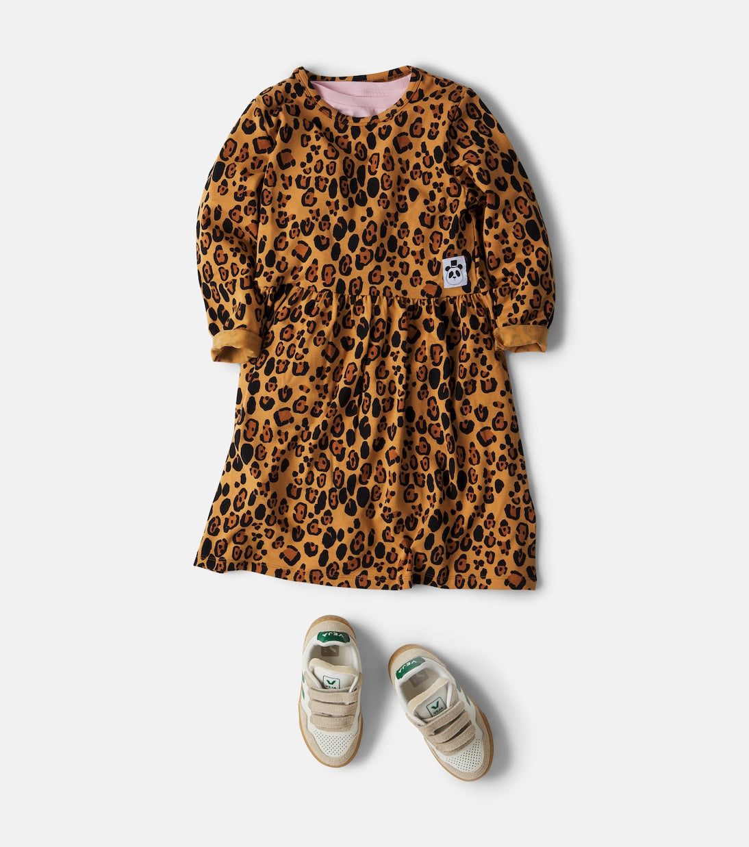 Veja Kids - V-90 leather sneakers