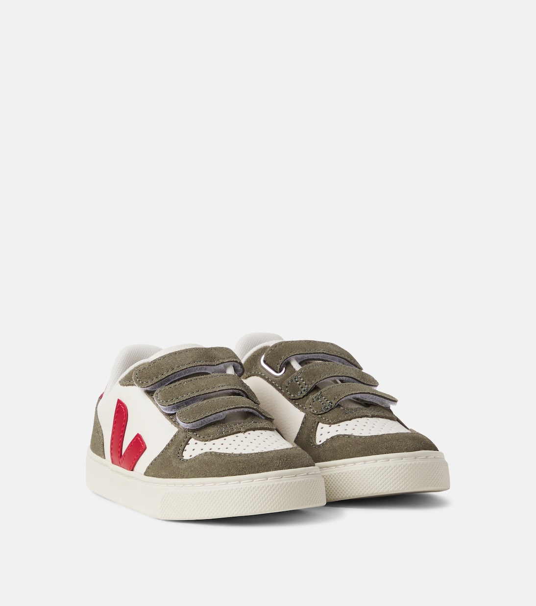 Veja Kids - V-90 leather sneakers
