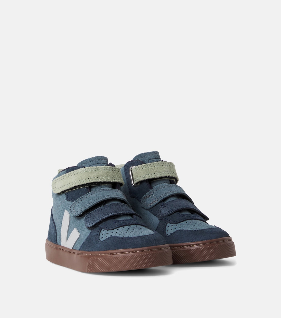 Veja Kids - V-10 suede high-top sneakers