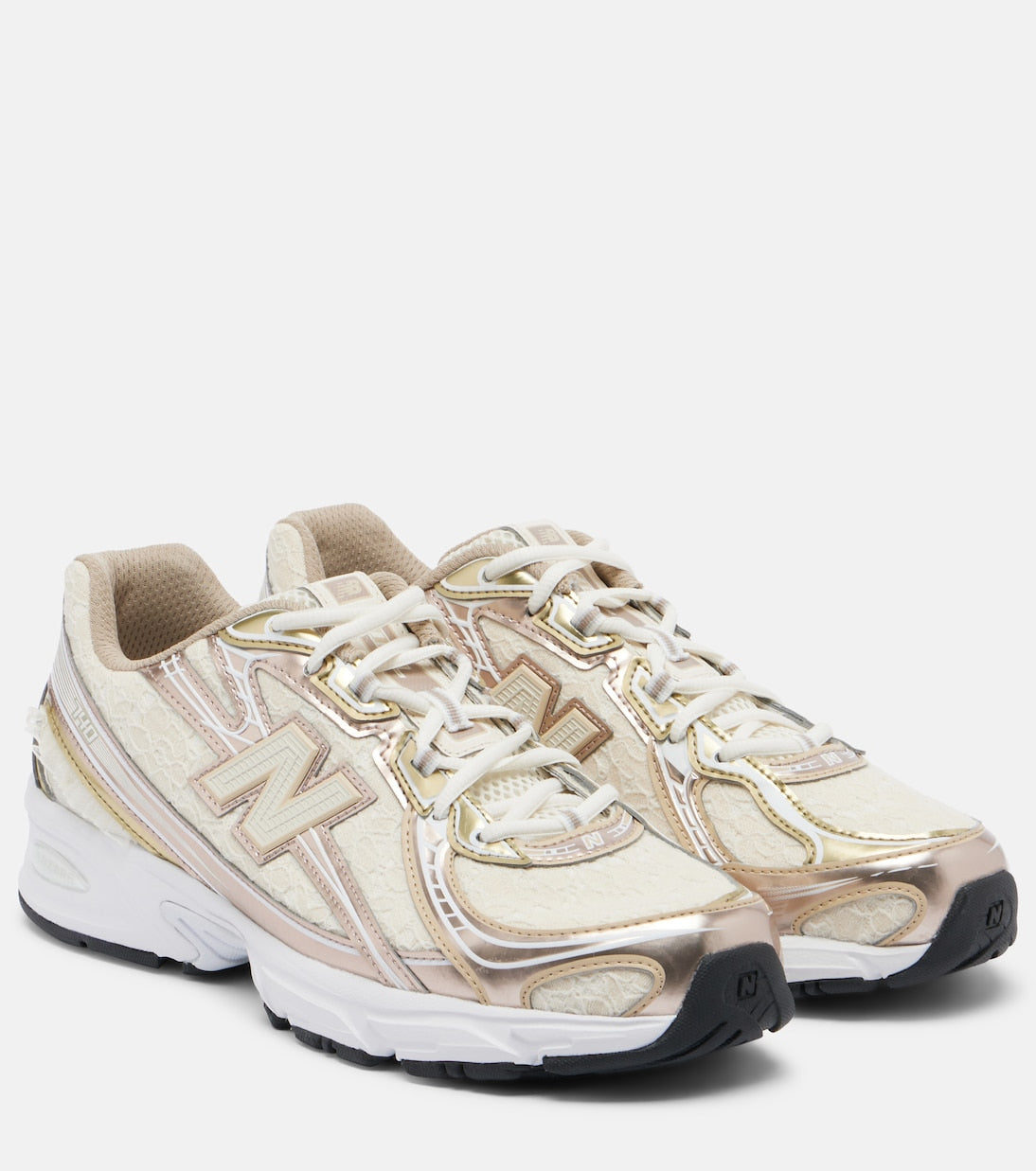 New Balance - 740 lace-trimmed sneakers