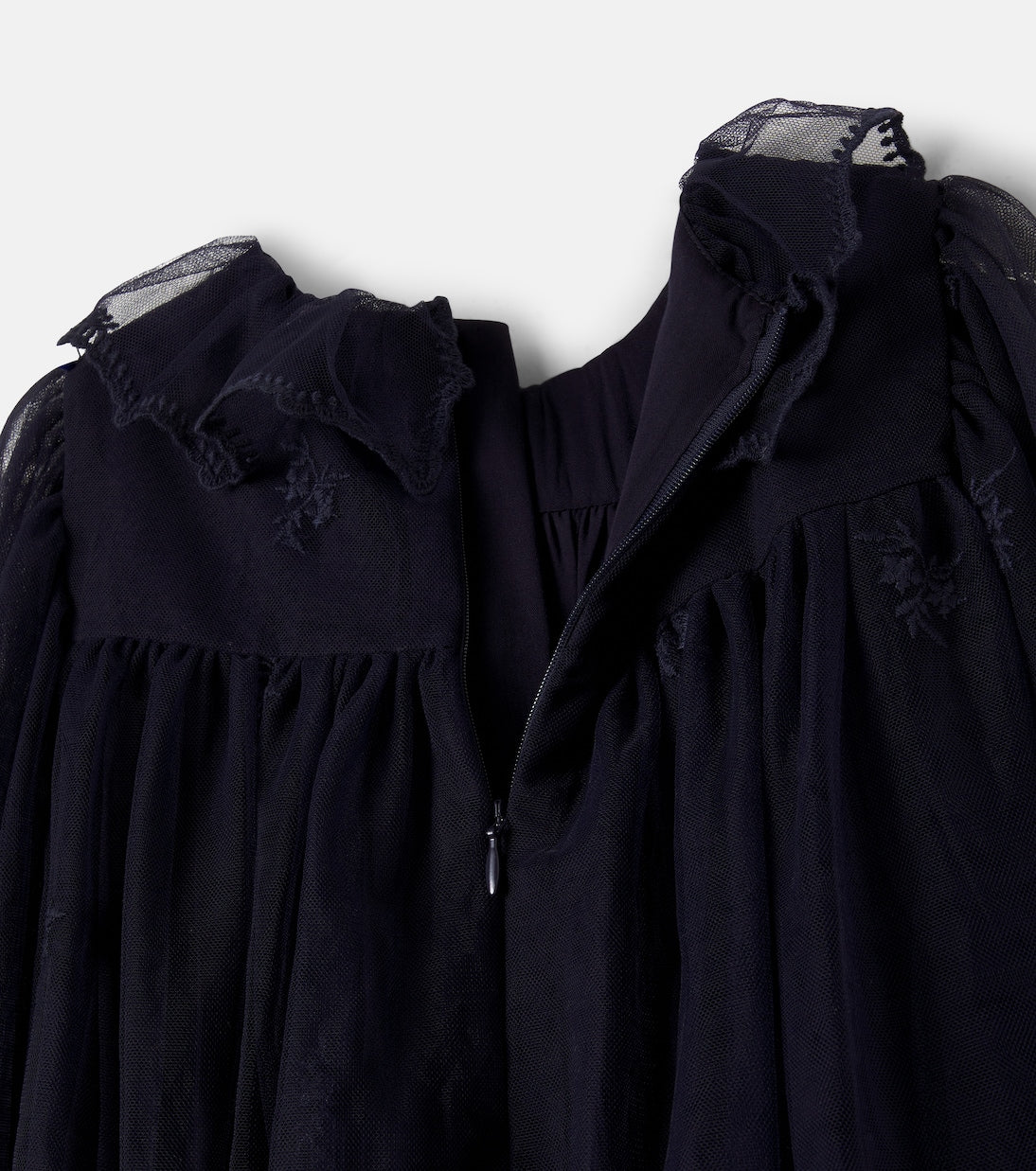 Chloé Kids - Embroidered tulle dress