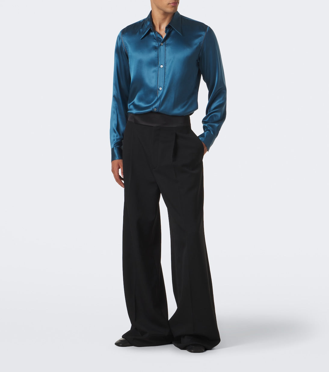 Dries Van Noten - Silk satin shirt