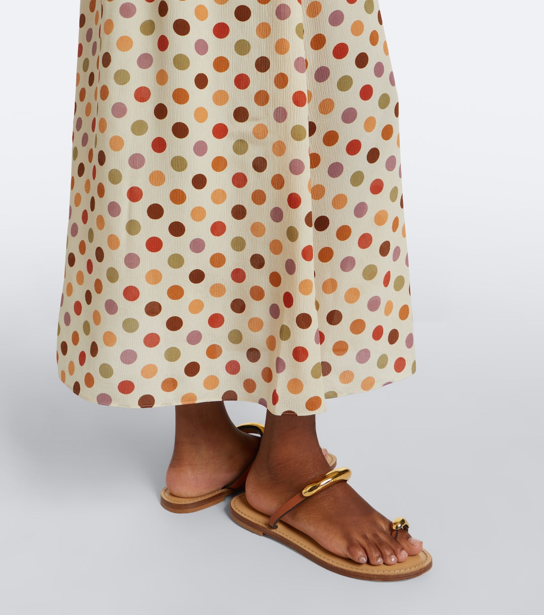 Eres - Unexpected polka-dot silk midi dress