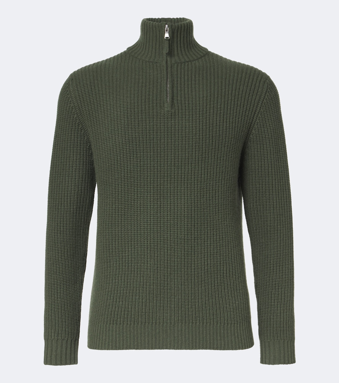Allude - Wool and cashmere half-zip sweater