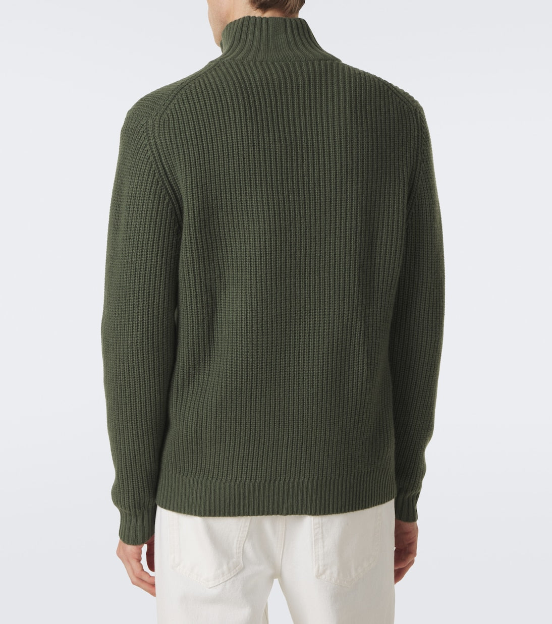 Allude - Wool and cashmere half-zip sweater