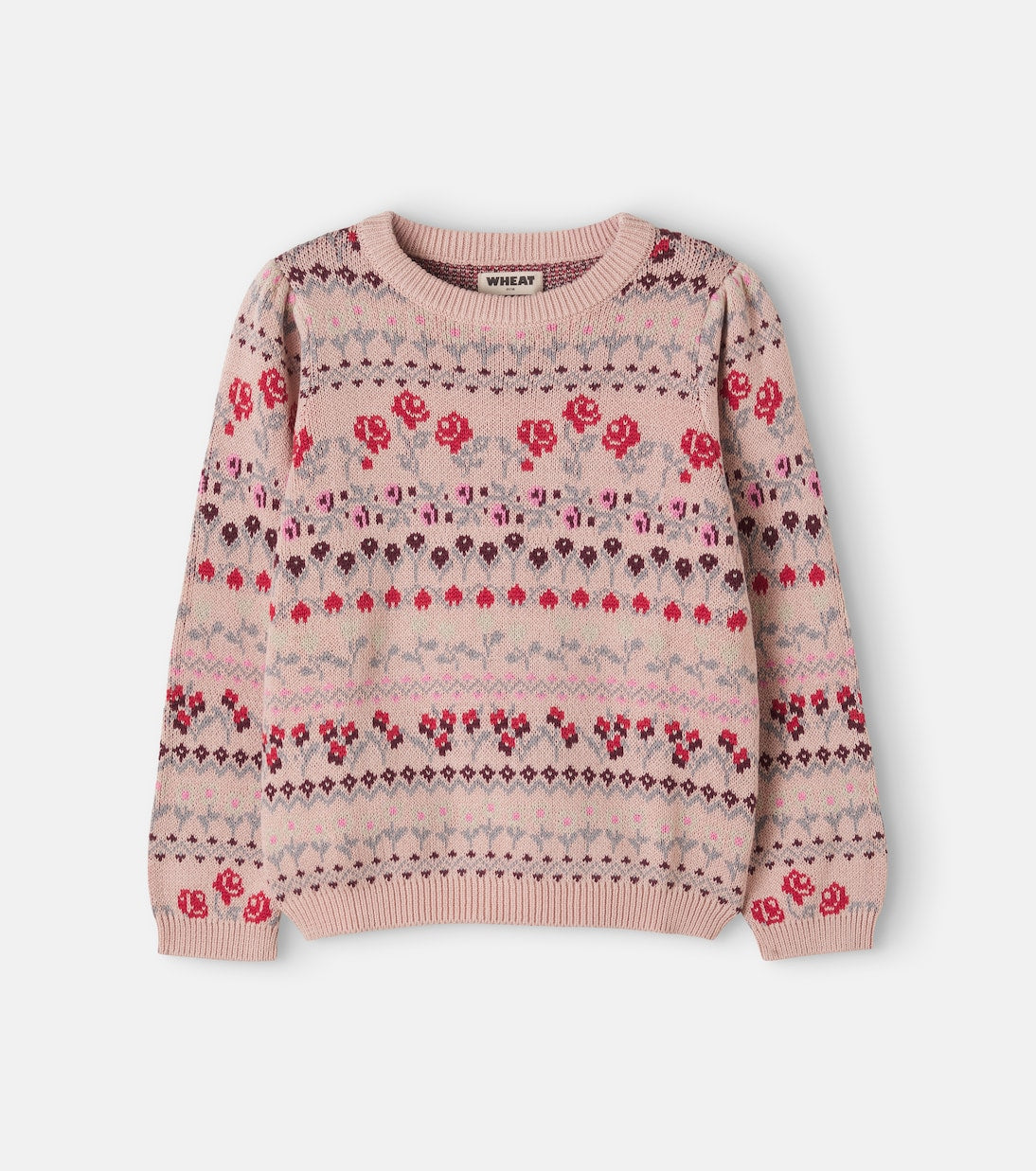 Wheat - Mikmak jacquard cotton sweater