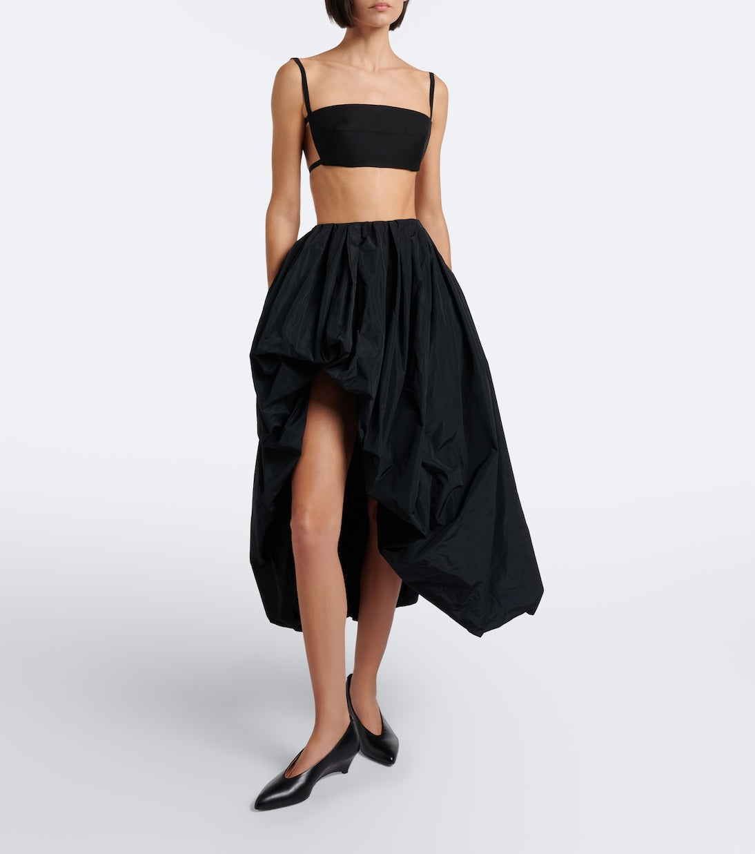 Jil Sander - Open-back wool and silk bandeau top