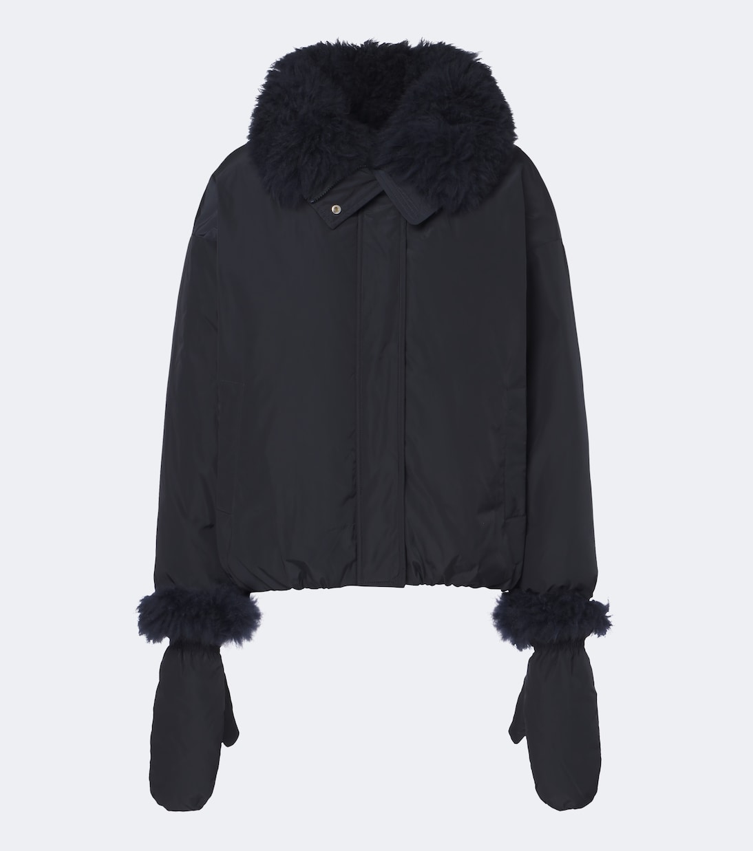 Yves Salomon - Wool-trimmed down jacket