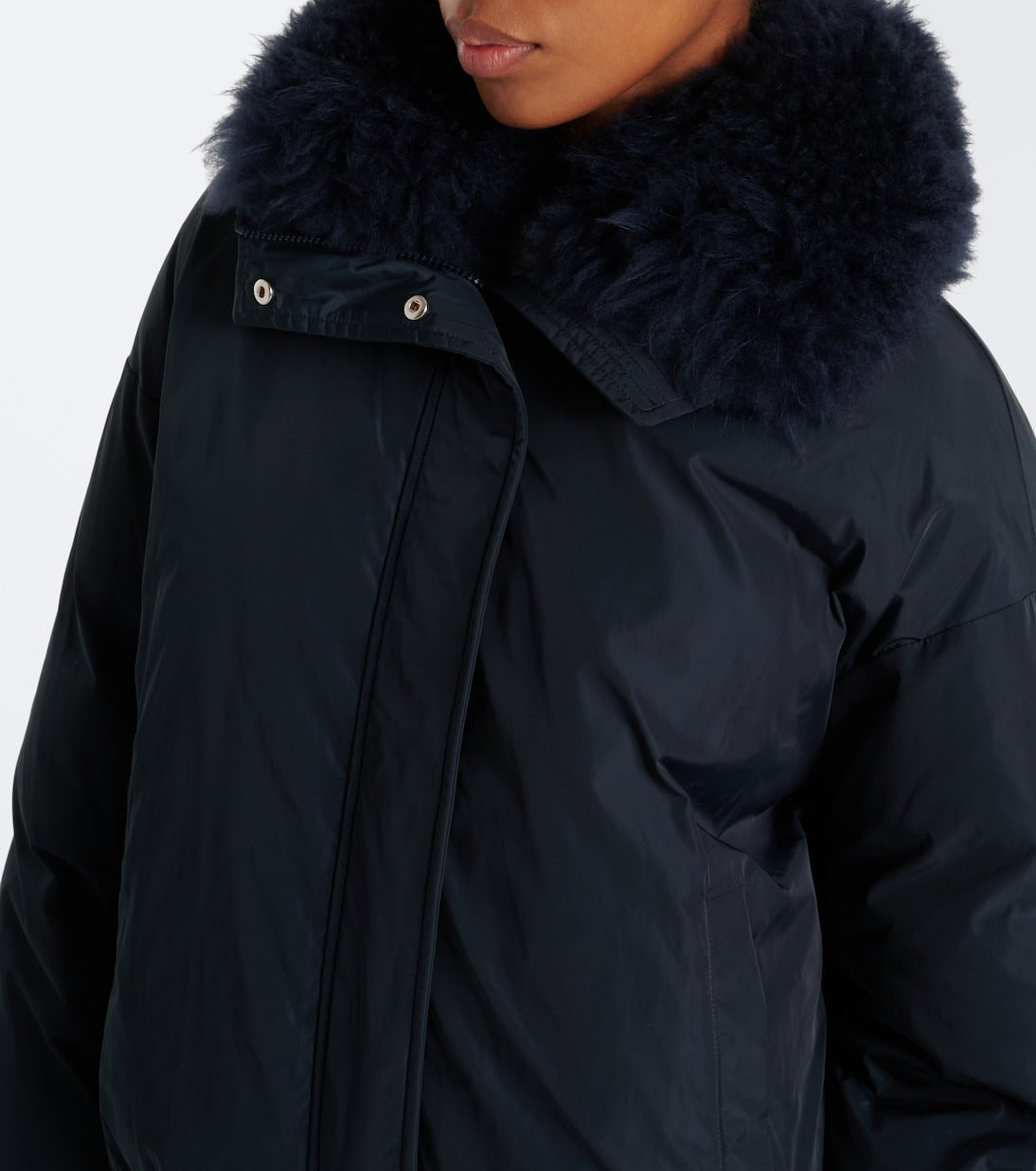 Yves Salomon - Wool-trimmed down jacket