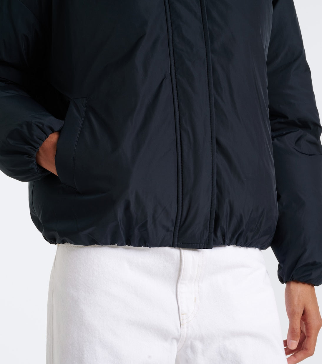 Yves Salomon - Wool-trimmed down jacket