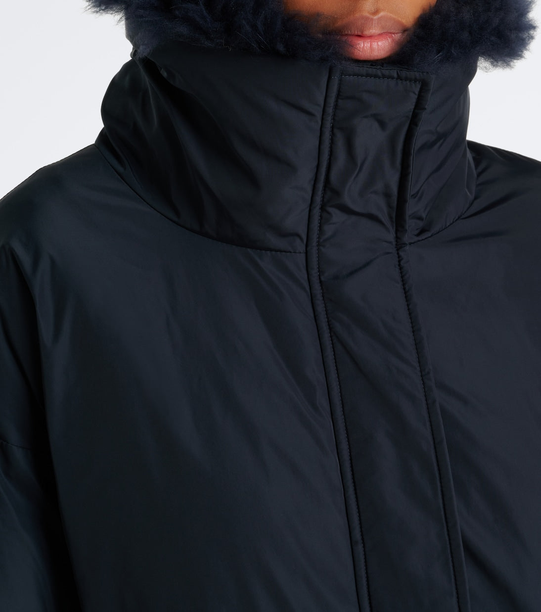 Yves Salomon - Wool-trimmed down jacket