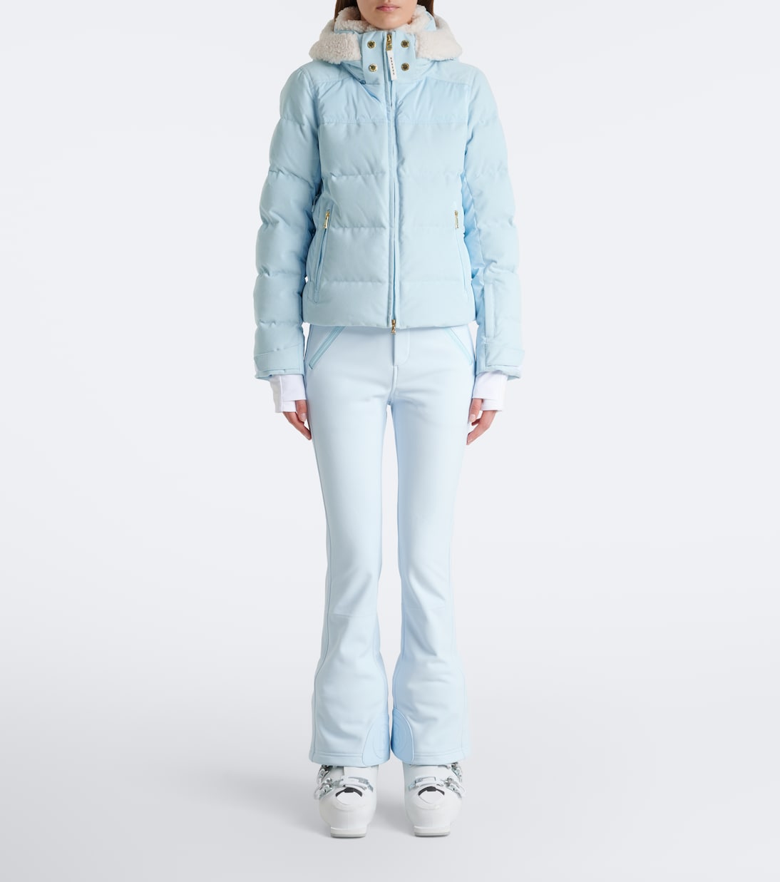 Bogner - Minud shearling-trimmed down ski jacket