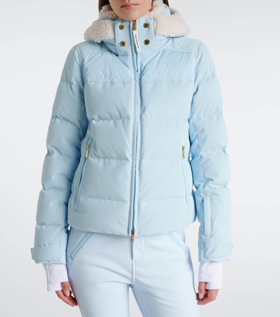 Bogner - Minud shearling-trimmed down ski jacket