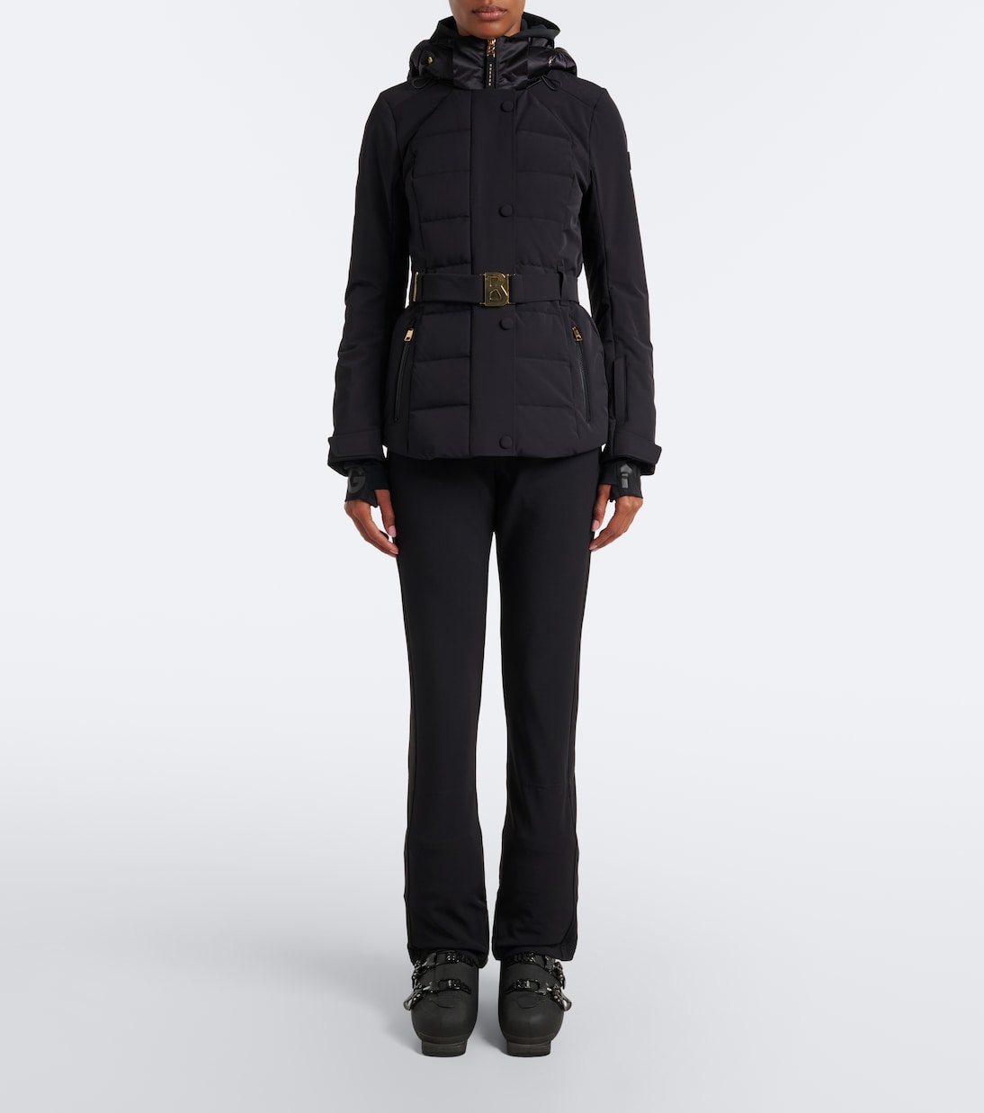 Bogner - Elva hooded belted ski jacket