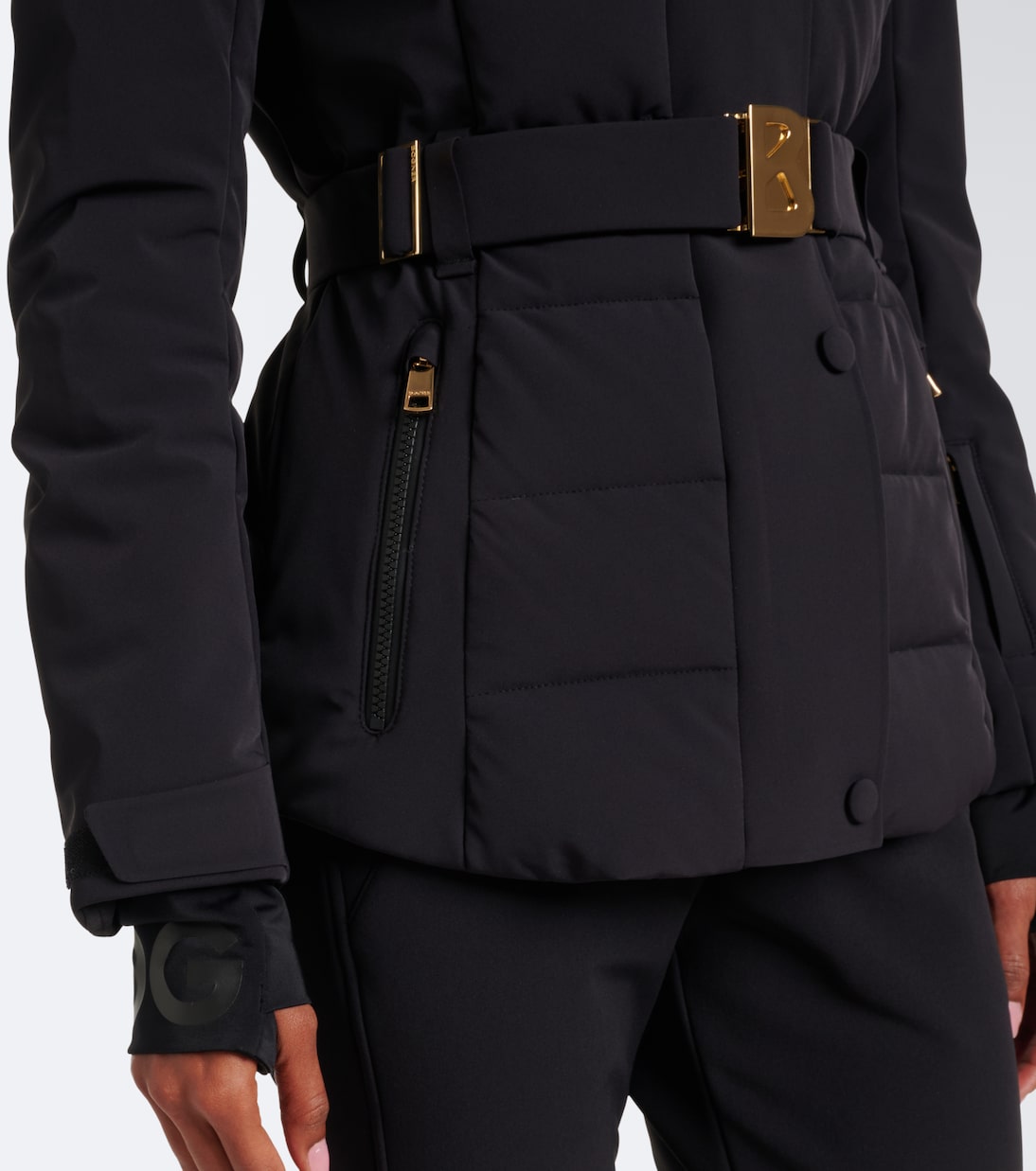 Bogner - Elva hooded belted ski jacket