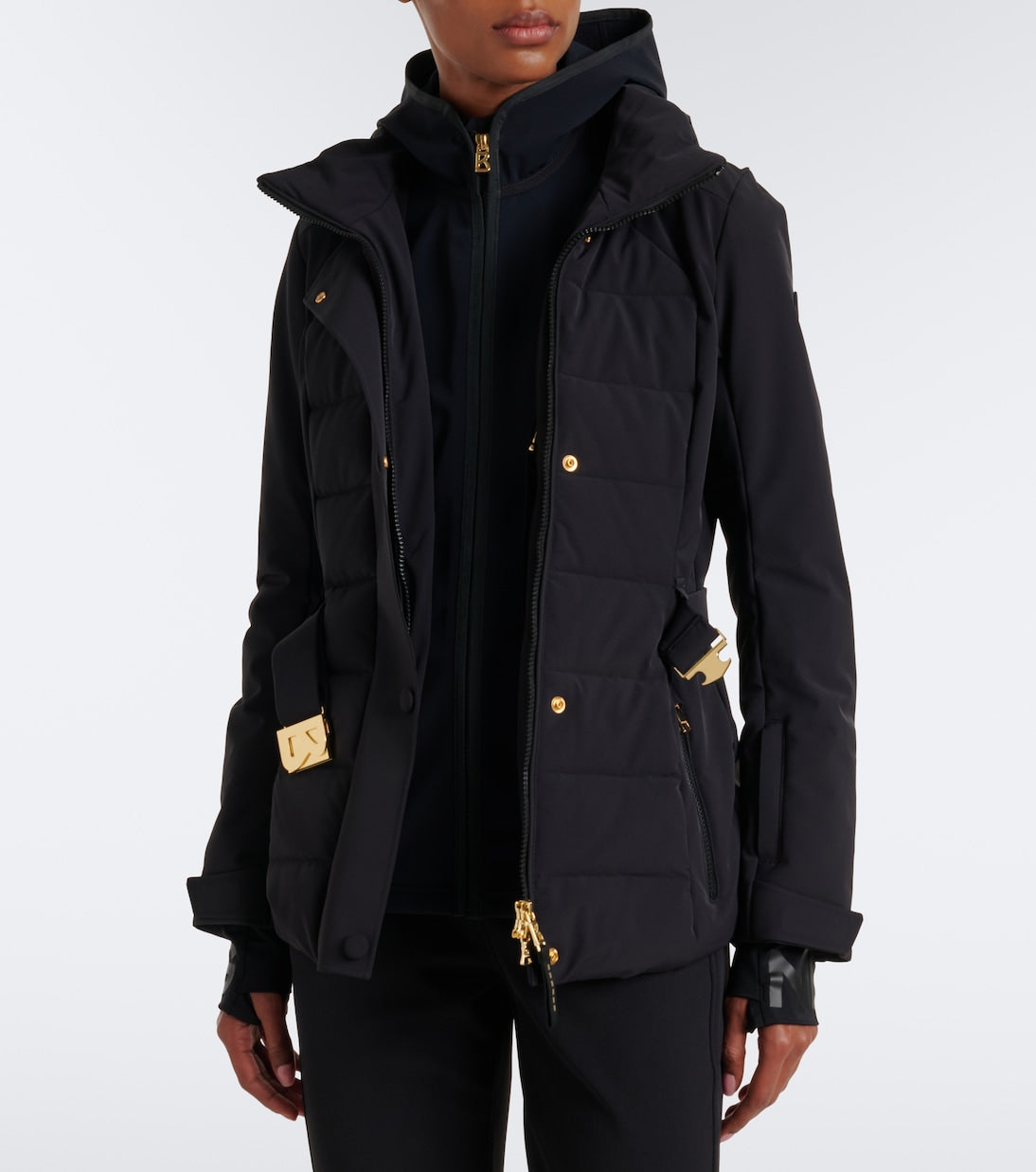 Bogner - Elva hooded belted ski jacket