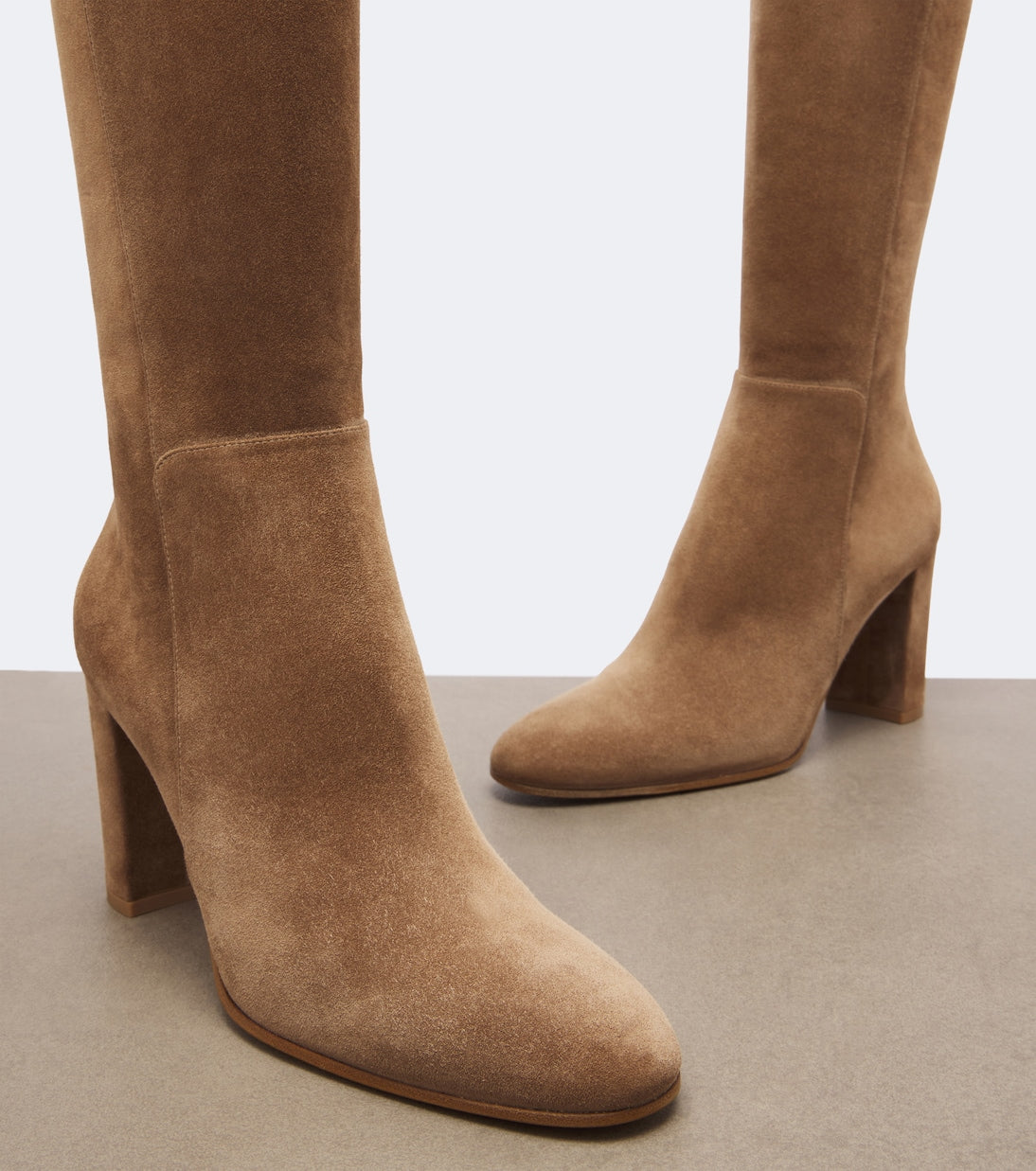 Gianvito Rossi - Suede knee-high boots