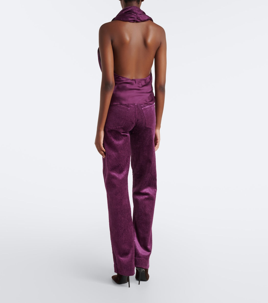 Christopher Esber - Ava cotton-blend corduroy straight pants