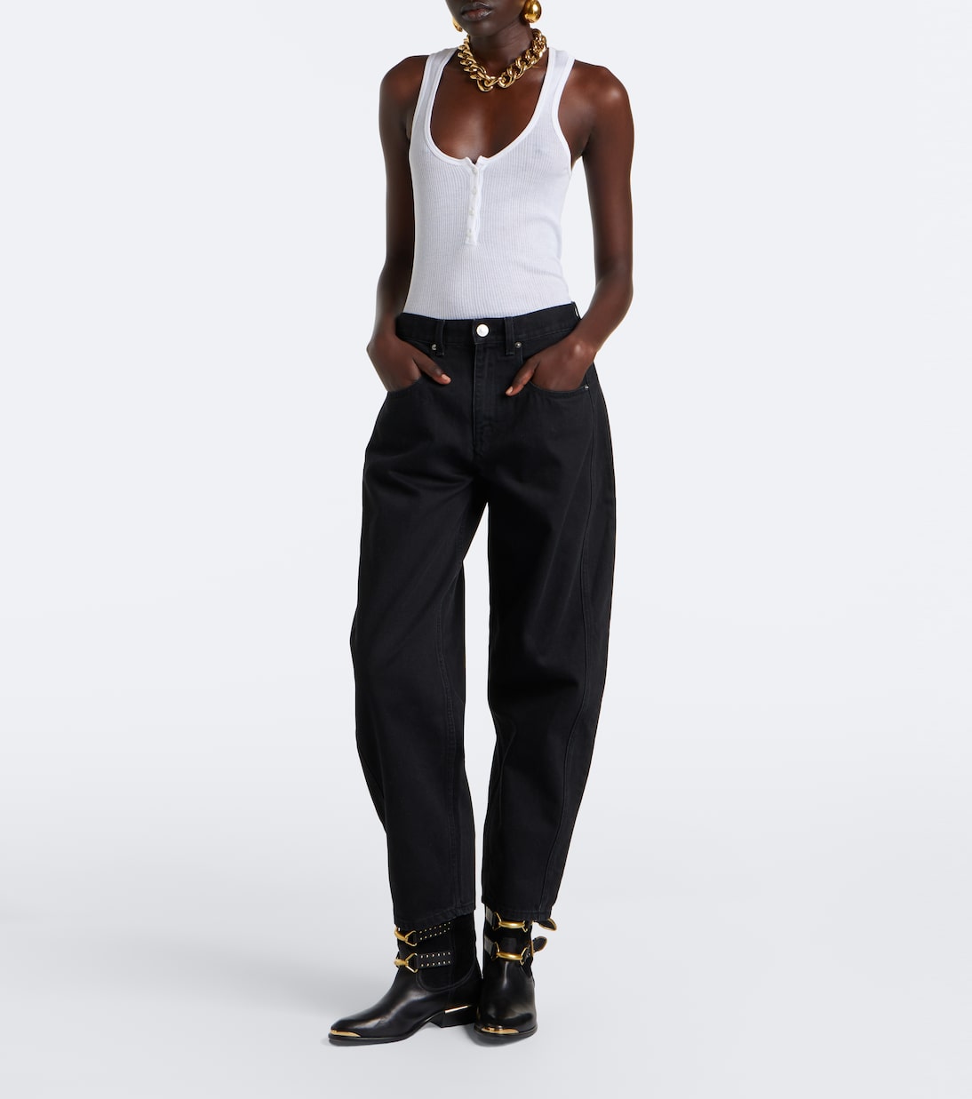 Isabel Marant - Oriane barrel-leg jeans