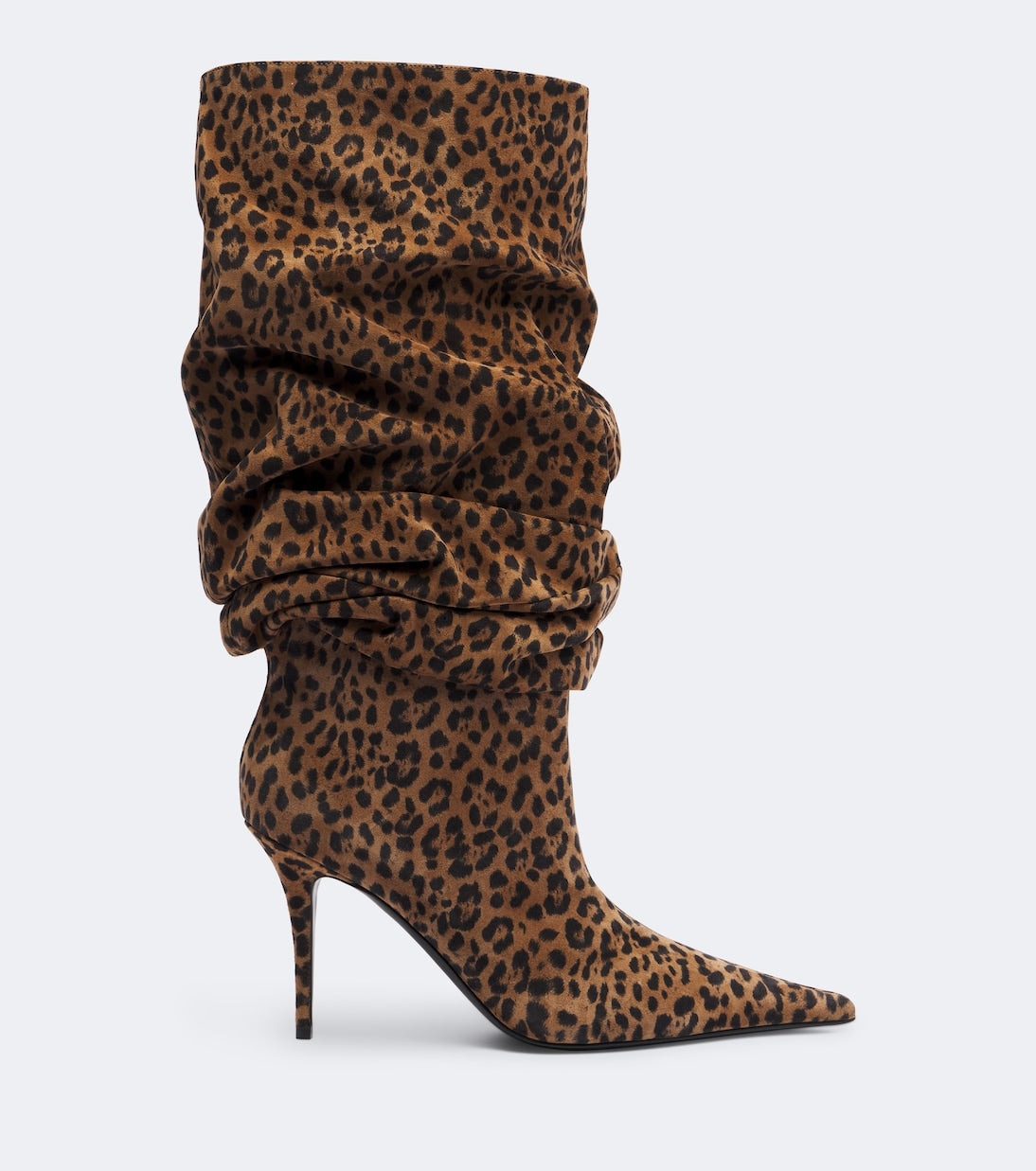 Amina Muaddi - Anok leopard-print suede knee-high boots