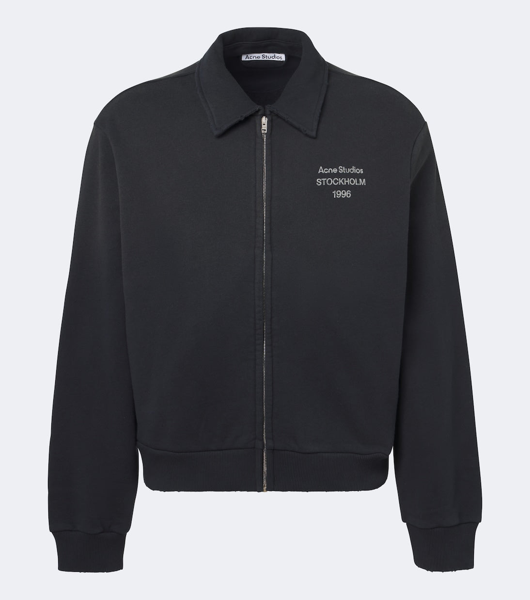 Acne Studios - Logo cotton-blend zip-up sweatshirt