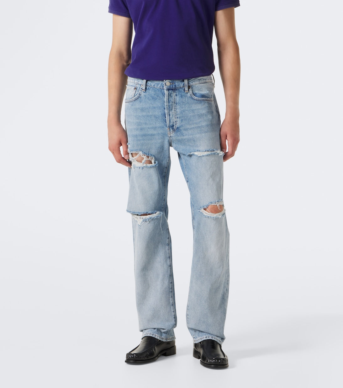 Acne Studios - 1996 distressed straight jeans