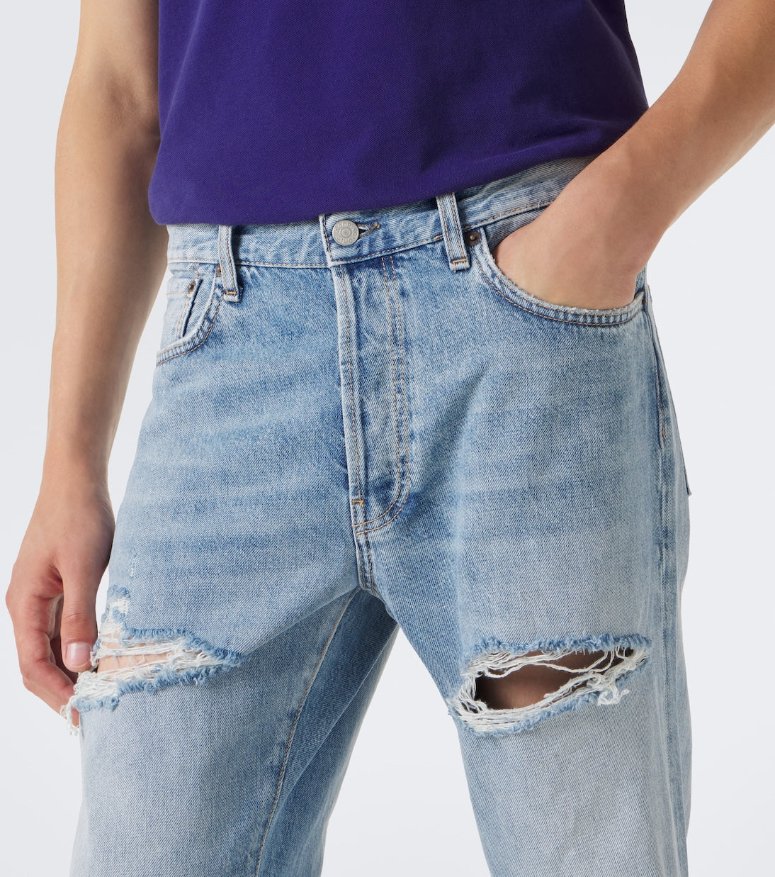Acne Studios - 1996 distressed straight jeans
