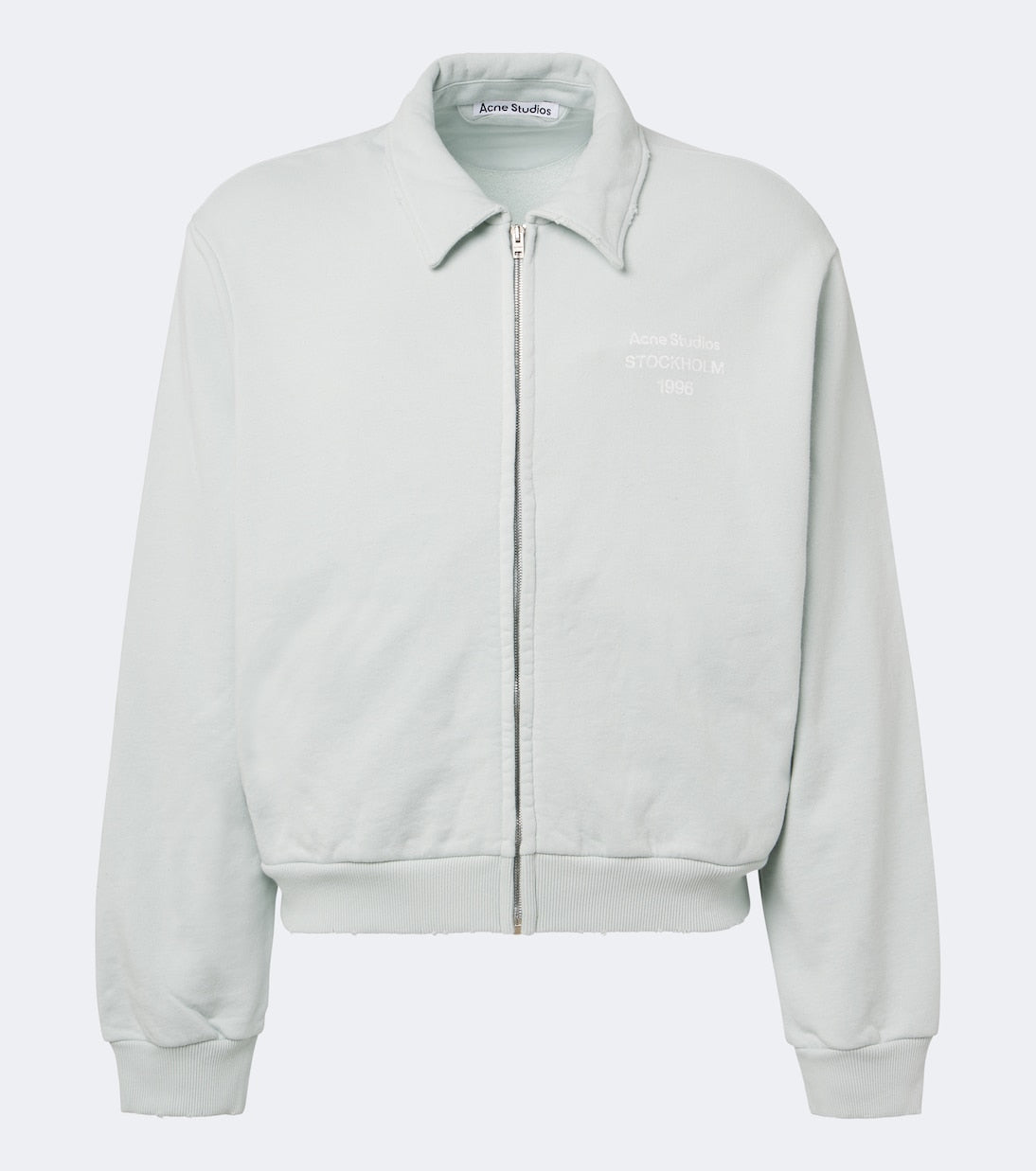 Acne Studios - Logo cotton-blend zip-up sweatshirt