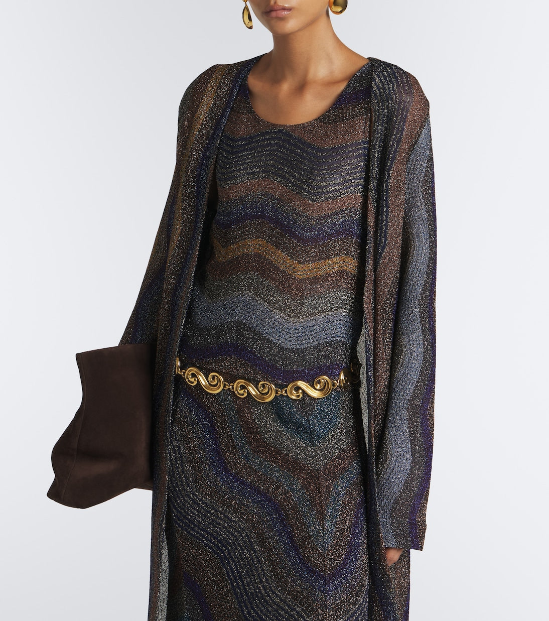 Missoni - Wave lamé top