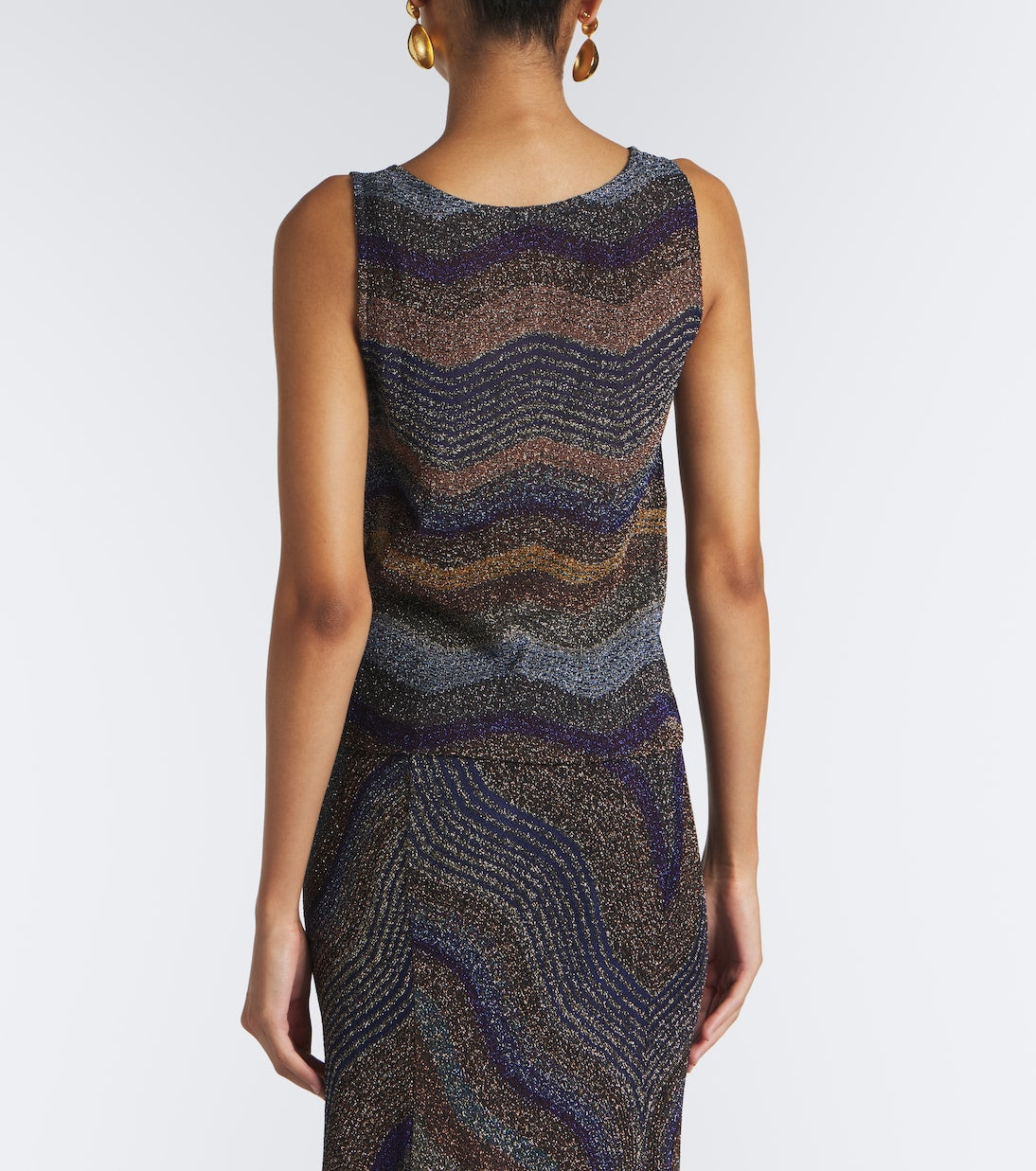Missoni - Wave lamé top
