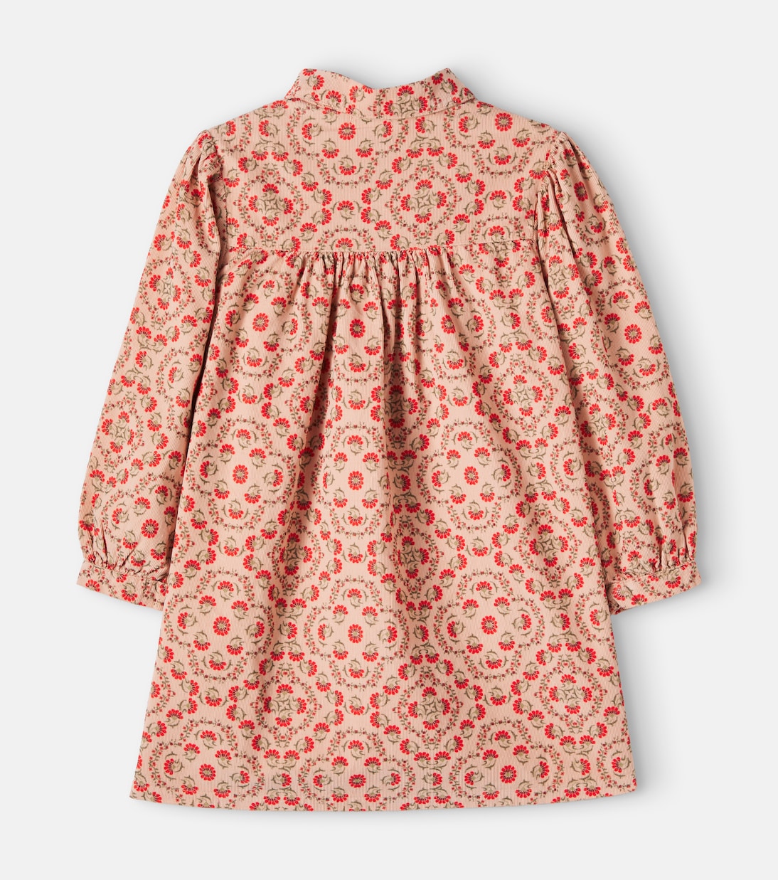 Cozmo - Floral cotton corduroy dress