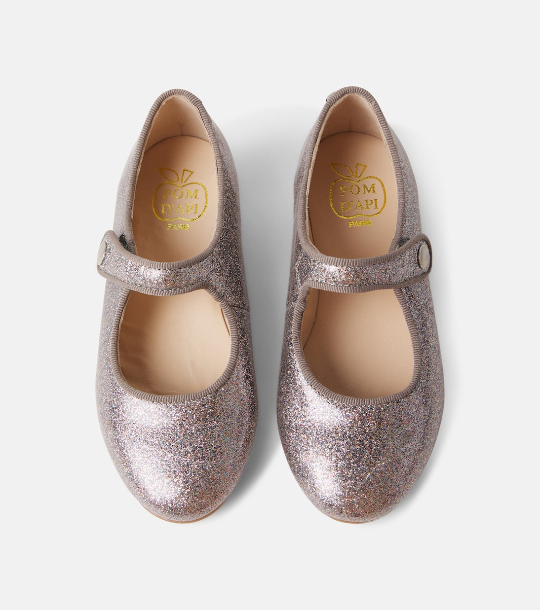 Pom d'Api - Daisy Baby glitter Mary Jane flats