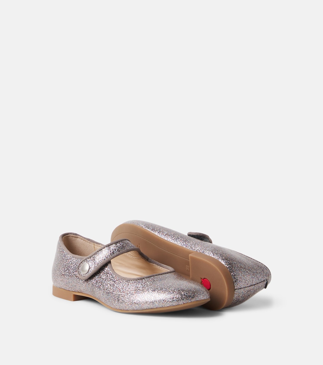 Pom d'Api - Daisy Baby glitter Mary Jane flats