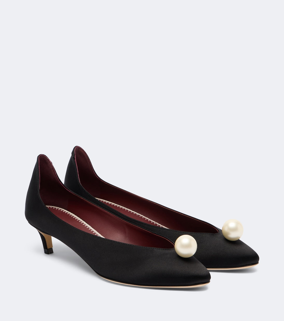 Magda Butrym - Embellished satin pumps