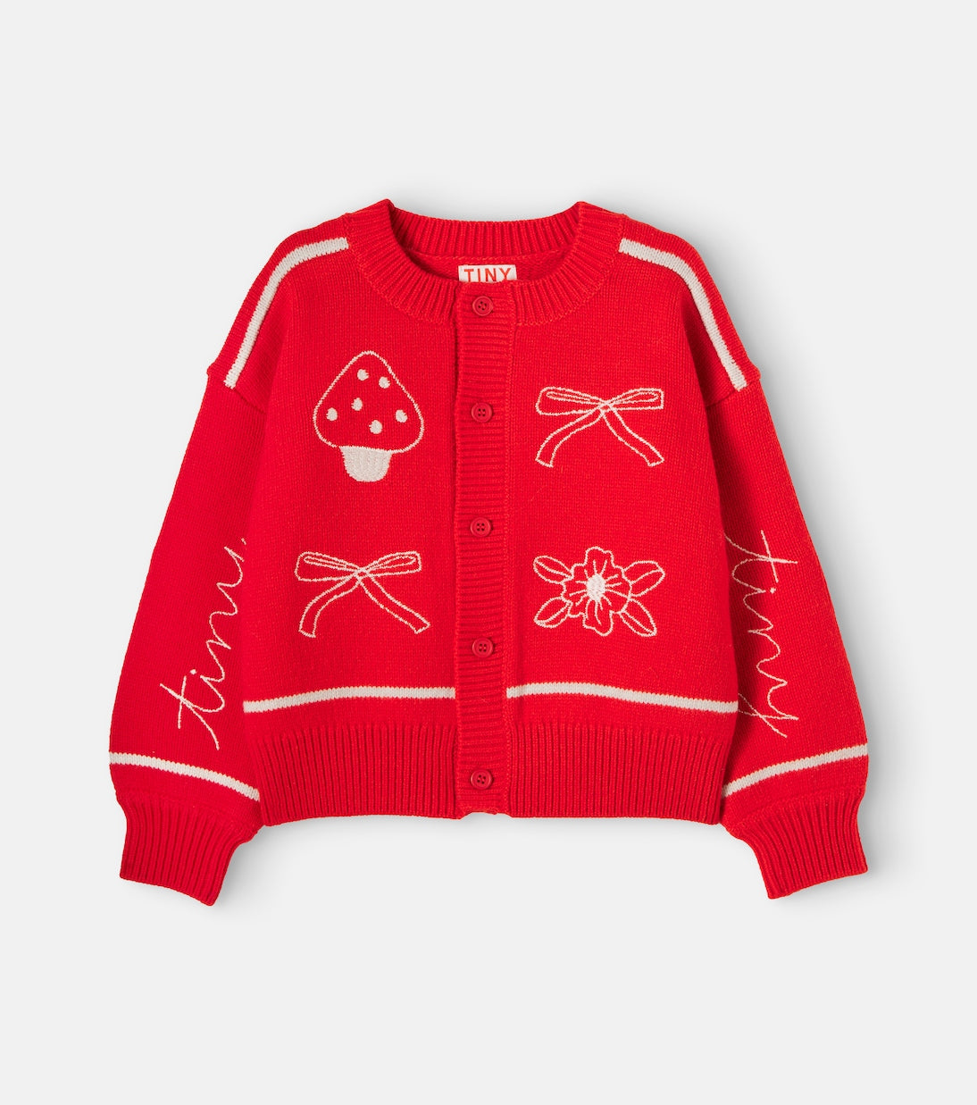 Tinycottons - Embroidered wool cardigan