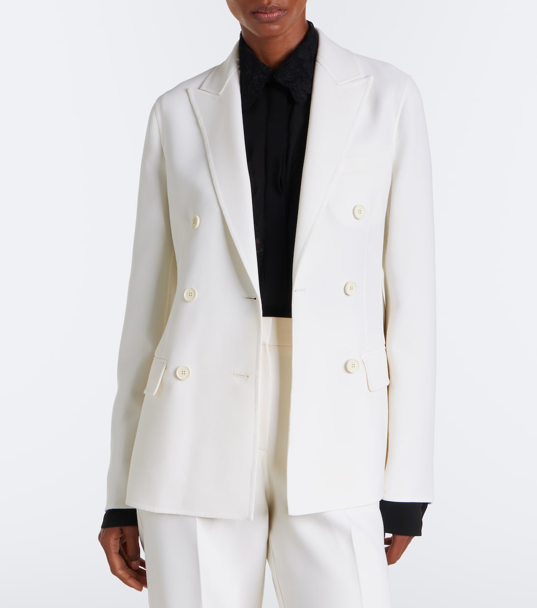 Fendi - Double-breasted virgin wool blazer