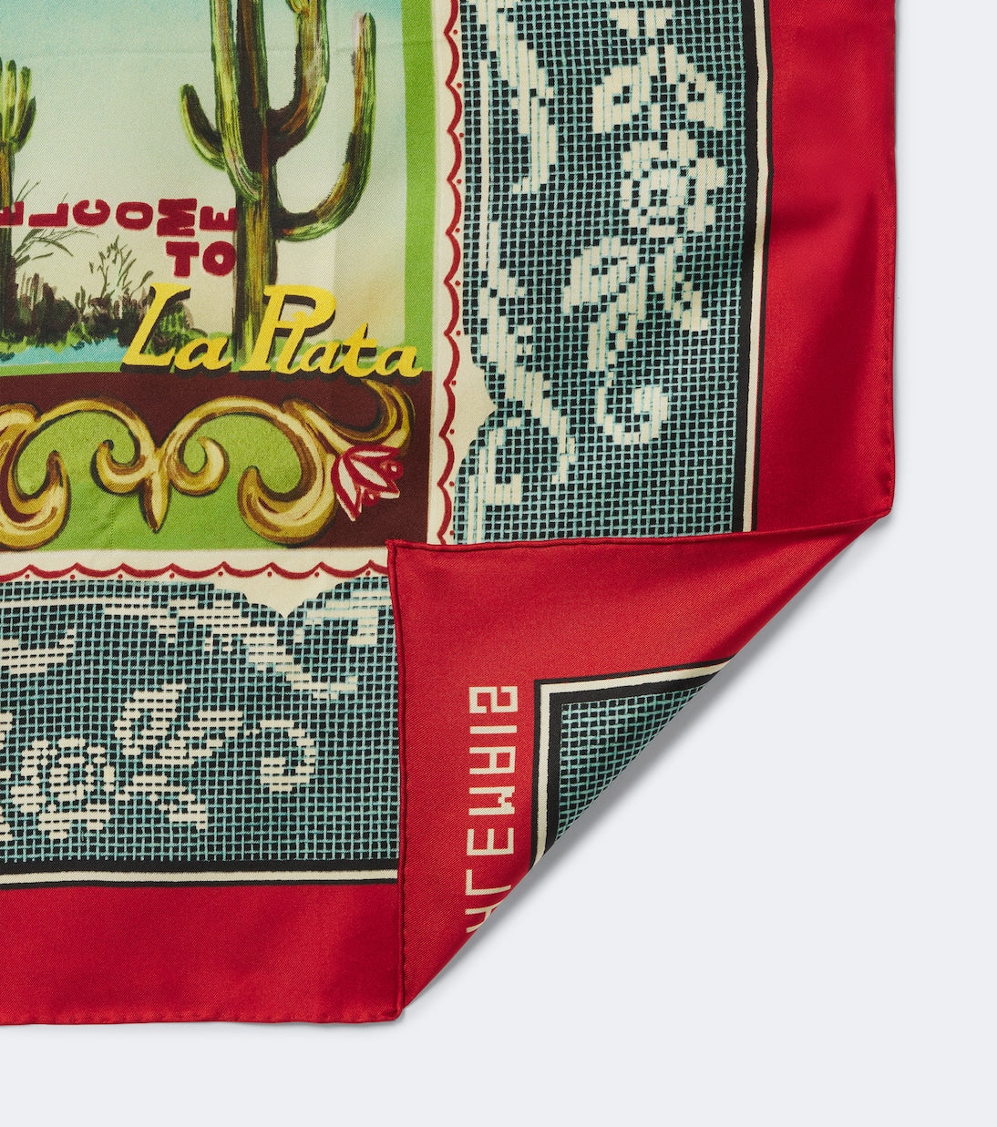 Alémais - Ace printed silk scarf