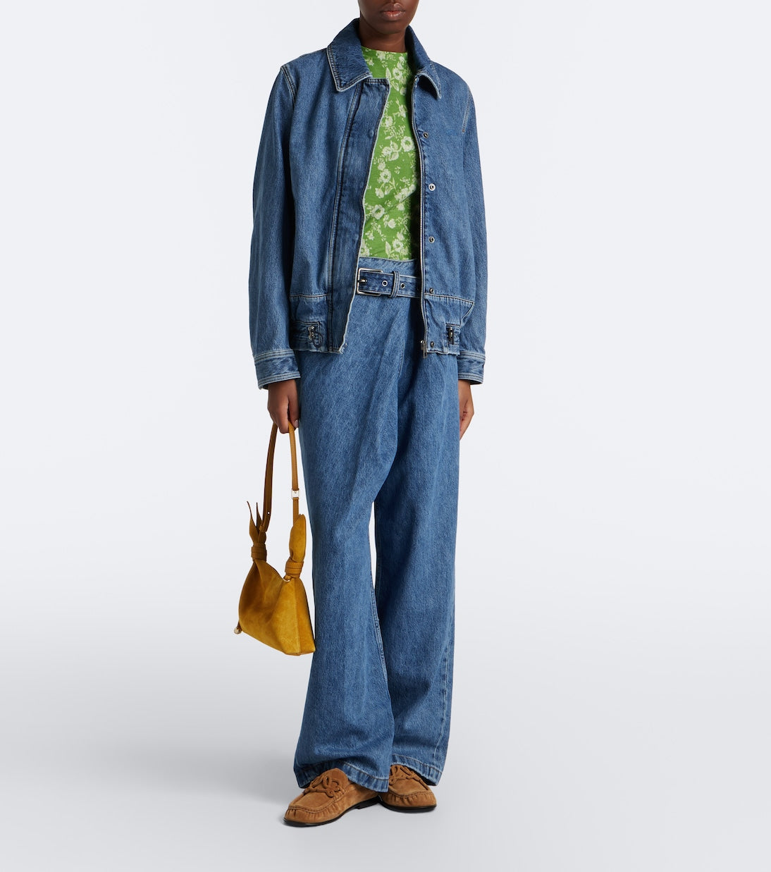 Loewe - Scarf Mini suede shoulder bag