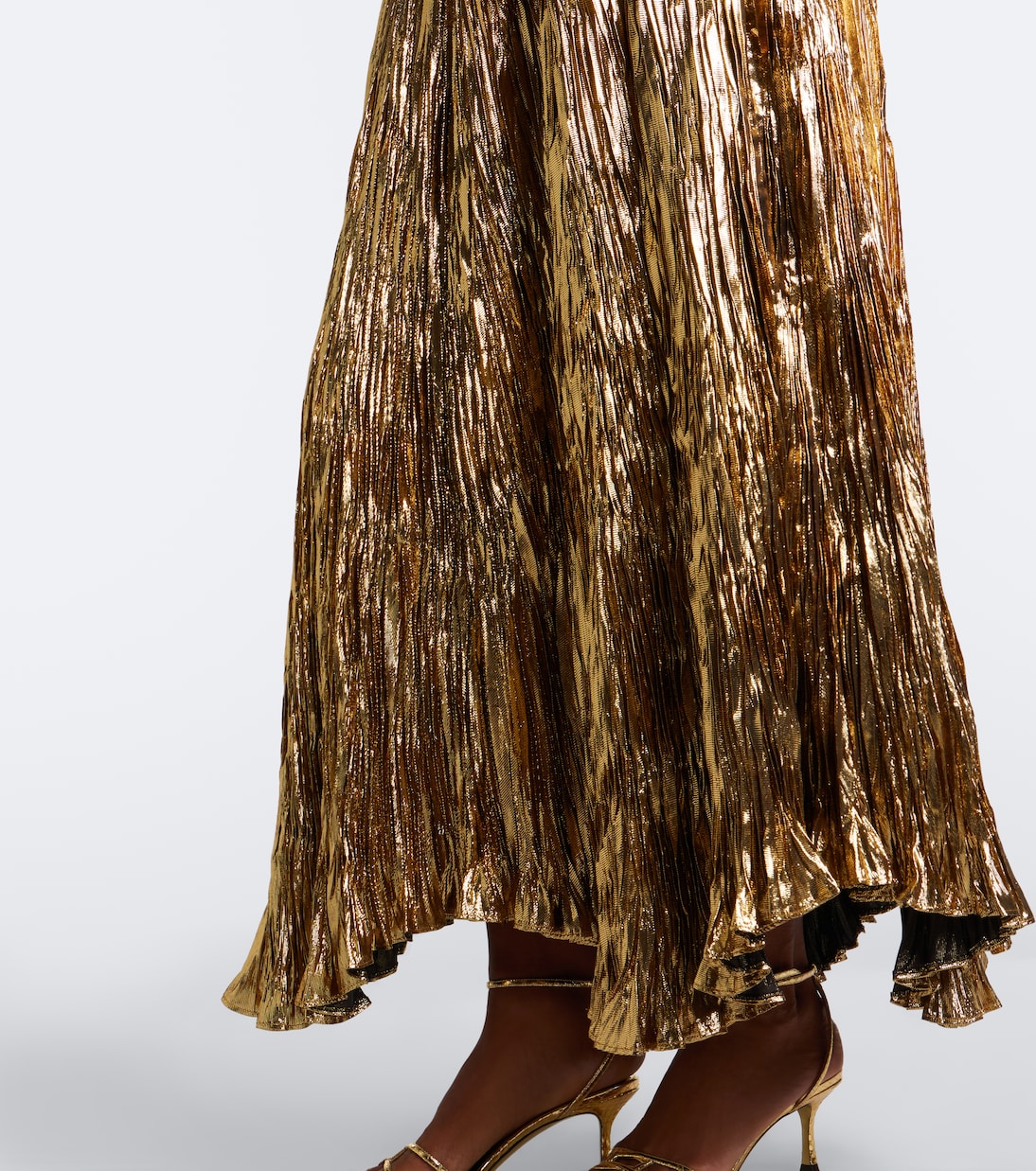 Ulla Johnson - Eugenia pleated lamé gown