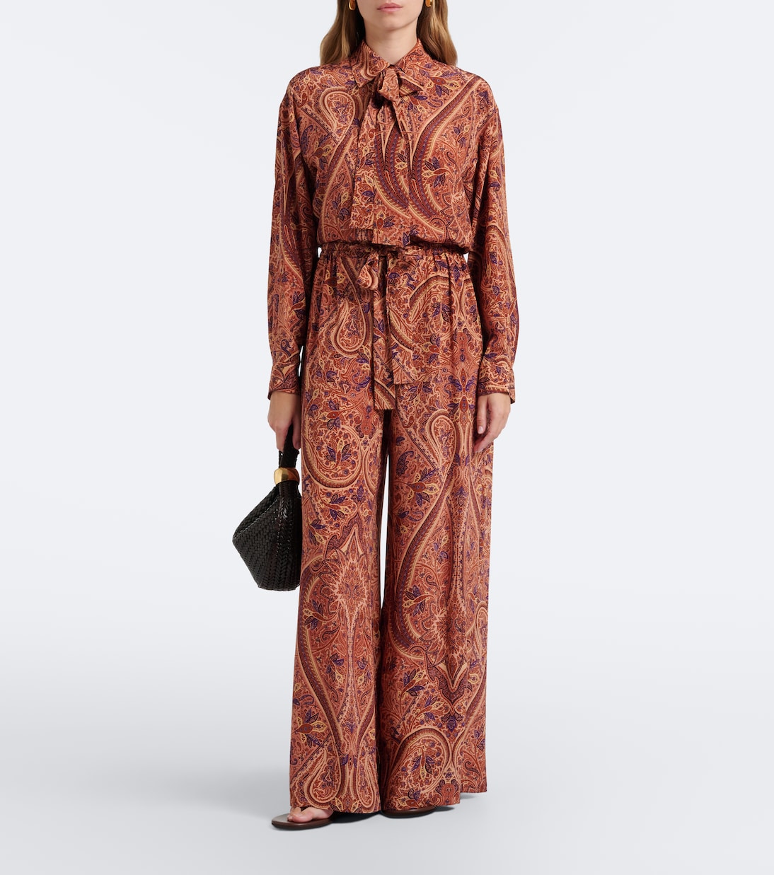 Ulla Johnson - Sawyer silk crêpe de chine wide-leg pants