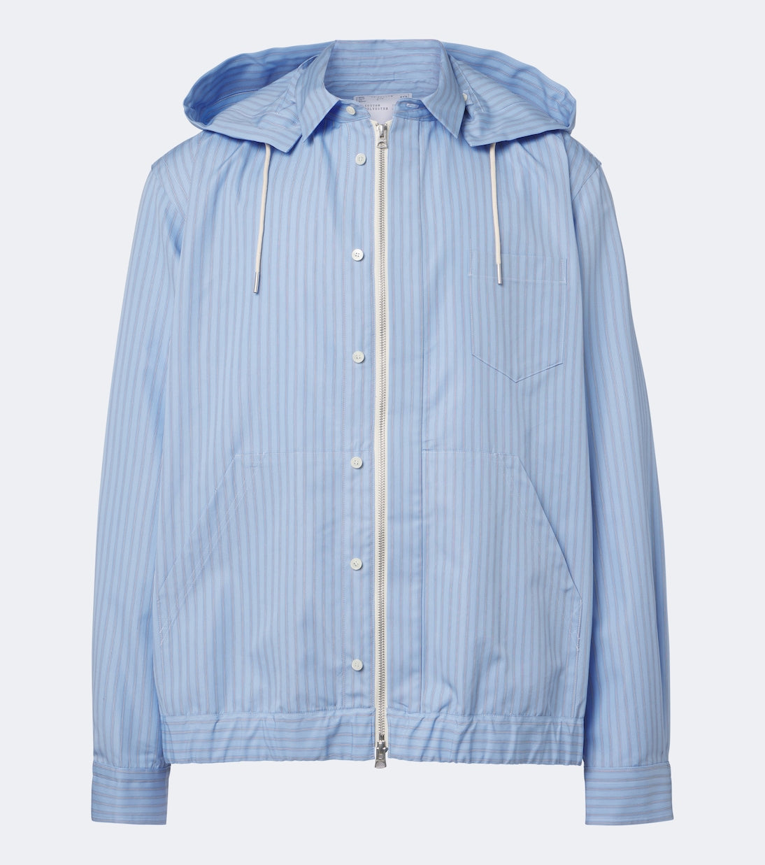 Sacai - Striped cotton-blend poplin jacket