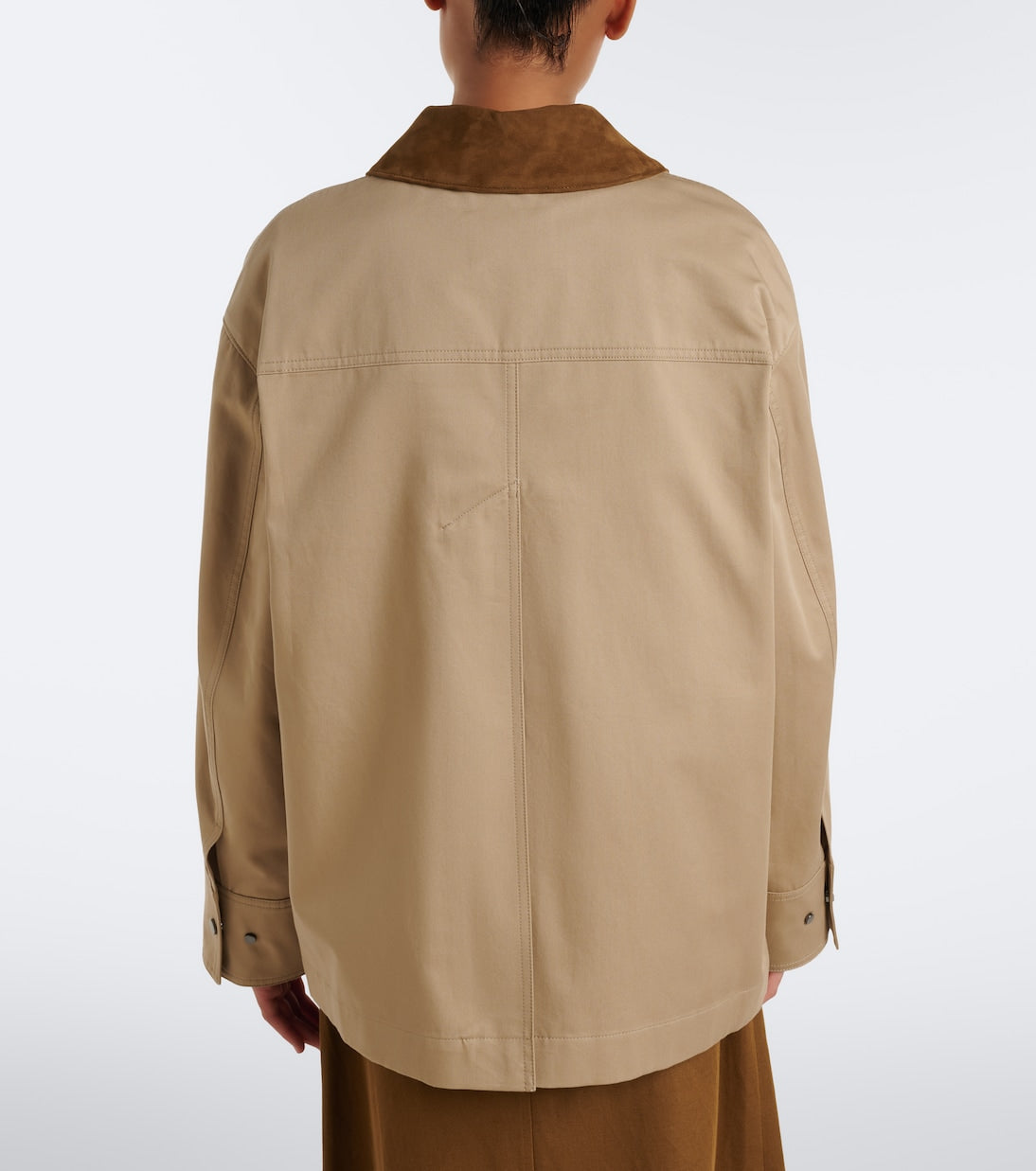 Joseph - Athos suede-trimmed cotton jacket