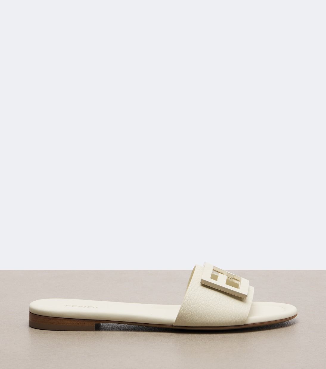 Fendi - FF leather slides