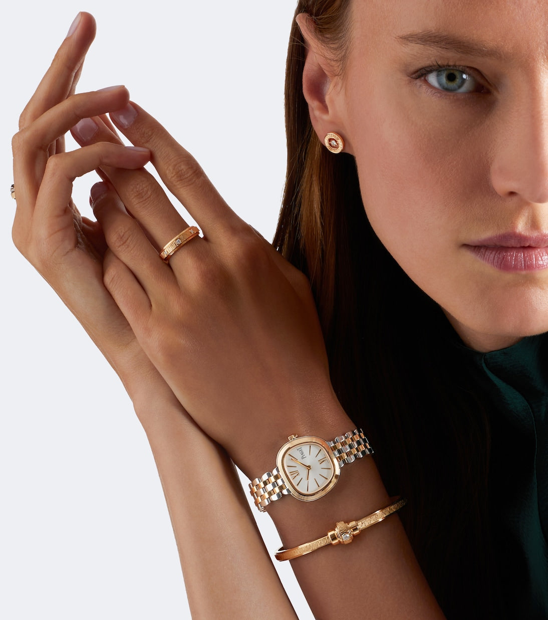 Piaget - Sixtie 18kt rose gold and stainless steel watch