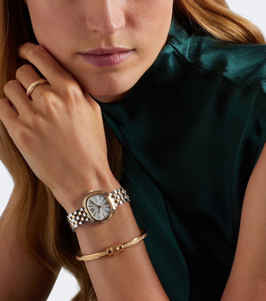 Piaget - Sixtie 18kt rose gold and stainless steel watch