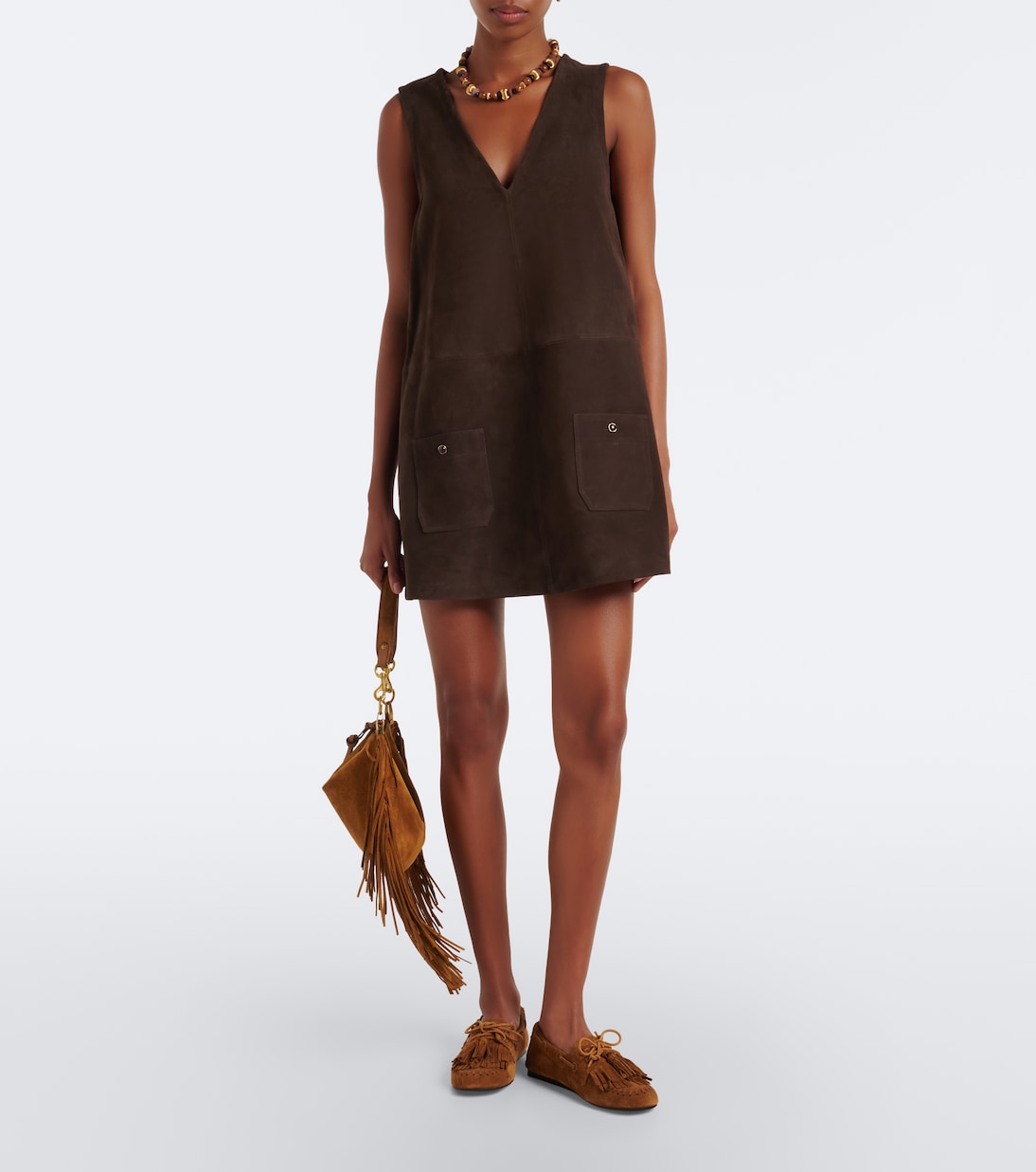 Frame - Suede minidress
